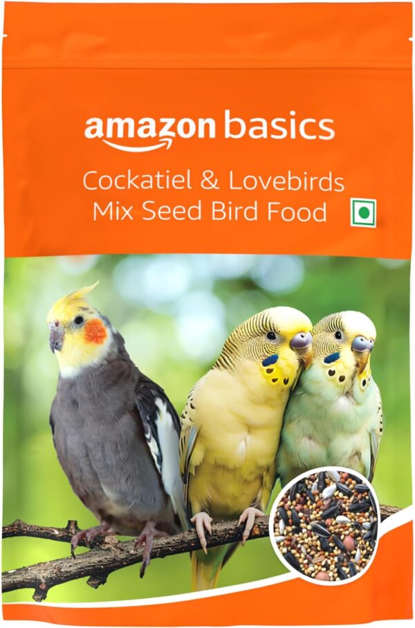 PraniMart Adult Bird Food for Cockatiel & Lovebirds Mix Seeds, Canary Seed, Sunflower seed (1.2 KG)