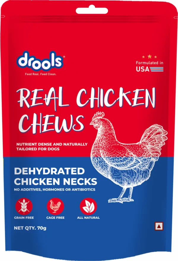 PraniMart Dehydrated Real Chews Necks, Chicken Dog Treat  (70 g)