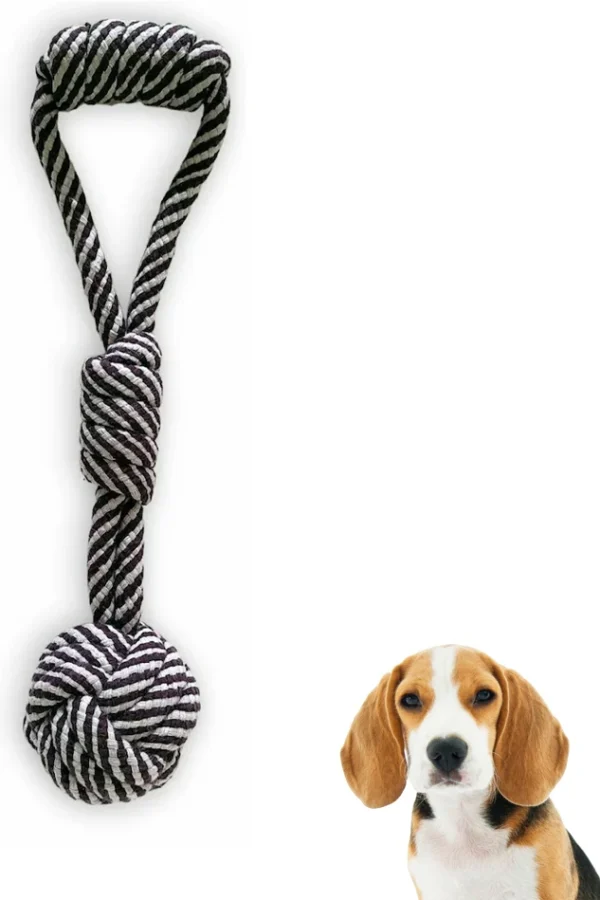 PraniMart Dog Chew Cotton Ball Rope Toys for Puppy Ideal for Playing, Chew and Fetch Cotton Chew Toy For Dog